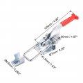 Uxcell 771lbs Adjustable Latch Galvanized Iron U Bolt Quick Release Toggle Clamp 2 Pcs