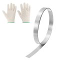 Aluminum Flashing Roll 0 4 X 3 28ft Roof Metal Strip Sheet 1mm Thick With Gloves For House Repair Sealing Window Door 