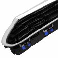 Non Camera Holes To1200455 Factory Style Front Bumper Grill Grille Assembly With Silver Moulding Compatible Toyota Highlander