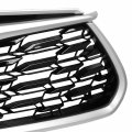 Non Camera Holes To1200455 Factory Style Front Bumper Grill Grille Assembly With Silver Moulding Compatible Toyota Highlander