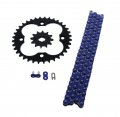 Fits Honda Trx250r 250r 520-92 Blue Non O Ring Chain Sprocket Black 12 36