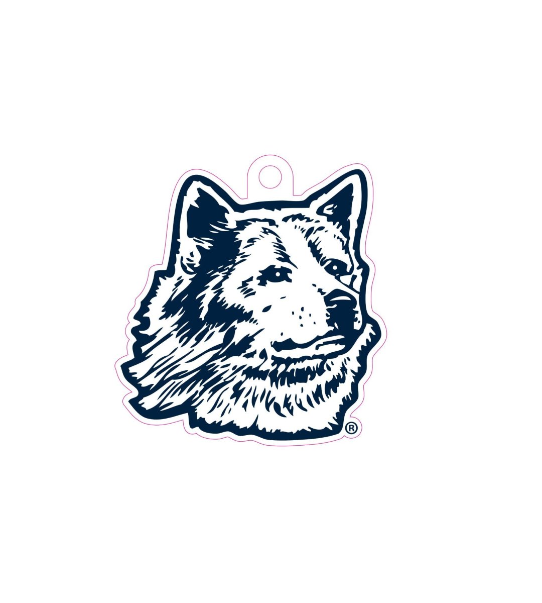 Connecticut Huskies Acrylic Keychain Officially Licensed Ncaa Team Graphics Key Holder Accessories For Car Keys And Bags