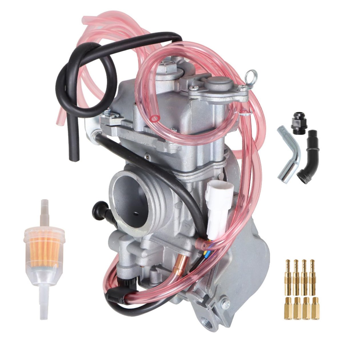 38mm Carburetor With Fuel Filter For Honda Crf250x Crf250r Suzuki Rmz250 Yamaha Wr250 Wr250f Yz250f Includes Extra Main And