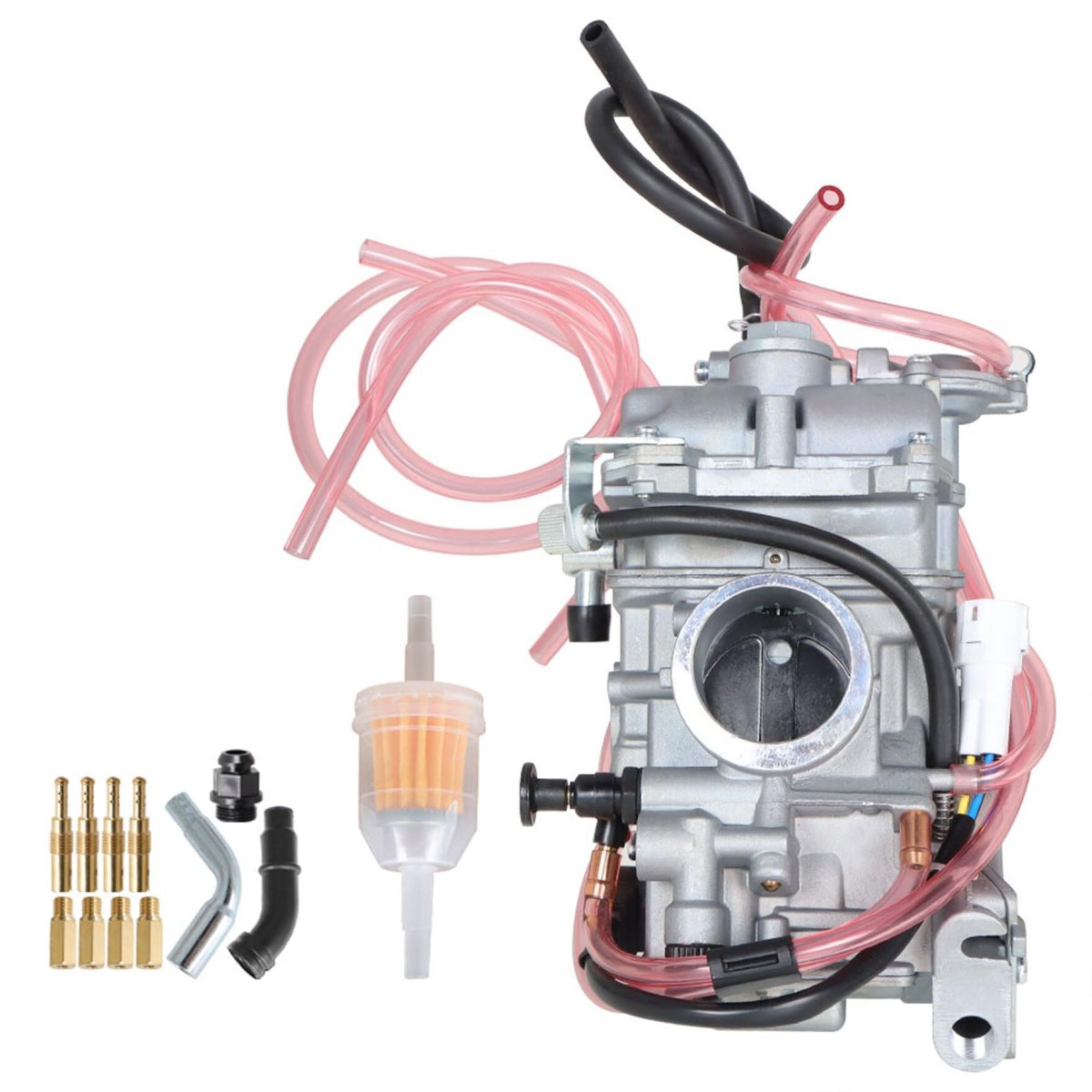 38mm Carburetor With Fuel Filter For Honda Crf250x Crf250r Suzuki Rmz250 Yamaha Wr250 Wr250f Yz250f Includes Extra Main And