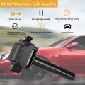 Npauto Ignition Coil Pack Compatible With V6 3 0l 1996 1997 1998 1999 2000 2001 Toyota Camry Sienna Avalon Solara Lexus E00