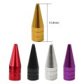 8 Silver Spiked Valve Stem Caps Car Wheels Air Rim Covers Decorative Accessories Fit For Motorcycles Bikes