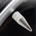 8 Silver Spiked Valve Stem Caps Car Wheels Air Rim Covers Decorative Accessories Fit For Motorcycles Bikes