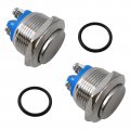 19v Momentary Horn Push Button Switch Metal Waterproof 19mm Round Starter Power For Car Rv Truck Boat Marine 2pcs 