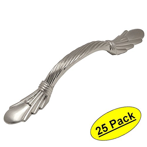 Cosmas 7681sn Satin Nickel Cabinet Hardware Handle Pull 3 Hole Centers 25 Pack