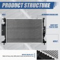 Dpi 13650 Factory Style 1-row Cooling Radiator Compatible With Ford Escape Lincoln Mkc 3 6l 2017-2019 Aluminum Core