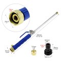 Qwork High Pressure Power Washer Wand Water Hose Nozzle With 2 Spray Tips Adjustable Watering Sprayer Cleaning Tool