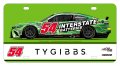 54 Ty Gibbs Nascar Metal License Plate 