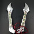 Httmt Diamond Led Turn Signal Mirrors Compatible With Hond Kawasak Suzuk Cruiser Cbr Ninja Gsxr