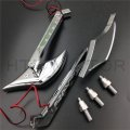 Httmt Diamond Led Turn Signal Mirrors For Hond Kawasak Suzuk Cruiser Cbr Ninja Gsxr