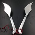Httmt Diamond Led Turn Signal Mirrors Compatible With Hond Kawasak Suzuk Cruiser Cbr Ninja Gsxr