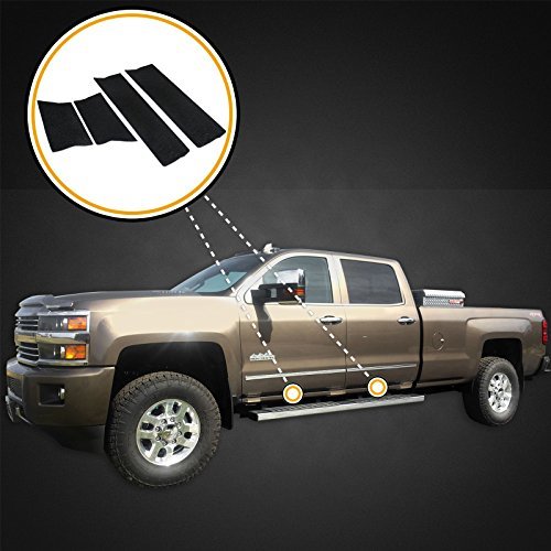 Red Hound Auto Custom Fit 2014-2018 For Silverado 1500 And 15-19 2500 Hd 3500 Crew Cab 8pc Kit Door Entry Guards Scratch Cover