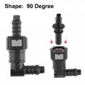 X Autohaux 9 89mm Sae To 10 5mm 90 Degree Fuel Line Hose Quick Release Connector Disconnect Nylon 2 Set