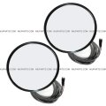 2 Pcs 8 Convex Mirror Heated Stainless Steel Fit Peterbilt 335 340 357 382 385 386 325 330 348 388 389 365 367 377 359 375 379