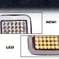 Pit66 Led Front Turn Signal Light Corner Parking Lamps For Hummer H2 2003-2008 For Sut 2005-2008 Left And Right Clear Lens