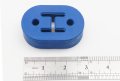 Autobahn88 Universal Exhaust Muffler Hanger Bushing 2 Hole Mm 0 47 Size Blue Pack Of 2