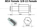 Z-lion Adapter M14 Thread Change To 5 8 -11 For Backer Pads Grinder Polisher