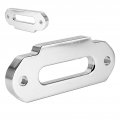 124mm Billet Polished Aluminum Hawse Fairlead Load Capacity 2500a 4000lbs With Mounting Hardware For Synthetic Winch Rope