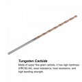 Uxcell Twist Drill Bit 2 6mm Jobber Nanoscale Titanium Coated K35 Tungsten Carbide Straight Shank 100mm Length For Drilling