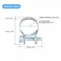 Uxcell 16-18mm Mini Fuel Injection Hose Clamp Zinc Plated Steel Line 12pcs
