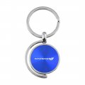 Au-tomotive Gold Spinner Key Ring For Dodge Stripe Blue