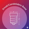 Ge Lighting Relax Led Globe Bulbs 4 5 Watts 40 Equivalent Soft White Hd Light Clear Finish Candelabra Base Dimmable 2 Pack