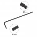 Uxcell 2 5mm Ball End Hex Key Wrench L Shaped Long Arm Cr-v Repairing Tool Black