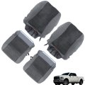 Gray Black Seat Covers Cloth Driver And Passenger Replacement For 1500 2500 3500 2013-2018 