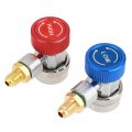 R134 A C Low High Adjustable Quick Connector Air Conditioning Coupler Adapter With Cap For Valve Access Systems