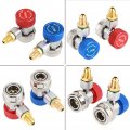 R134 A C Low High Adjustable Quick Connector Air Conditioning Coupler Adapter With Cap For Valve Access Systems