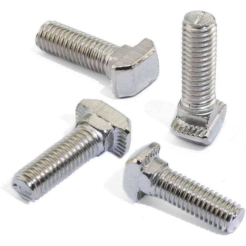 15 Pcs M8 X 40mm Thread Slot Drop-in Bolt T-bolt Hammer Head T Screw Stud For 4545 Series Standard 10mm T-slot Aluminum