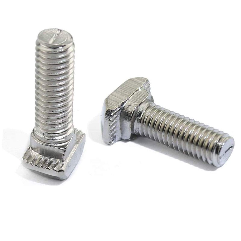 15 Pcs M8 X 40mm Thread Slot Drop-in Bolt T-bolt Hammer Head T Screw Stud For 4545 Series Standard 10mm T-slot Aluminum