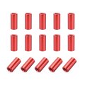 15 Pcs M3x12mm Round Aluminum Standoff Column Spacer Female Red For Drone Fpv Quadcopter Racing Rc Multirotors Parts Diy 