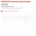 Vipmotoz 4pc Full Led Front Rear Side Marker Lights Compatible With 2012-2019 Fiat 500 Chrome Housing Amber Red Lens Direct
