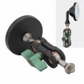 Magnetic Car Mount Dual 360 Degreehead 1 4inch Thread Phone Holder For Mounting Action Cameras 