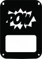 Jeeptails Pow Pop Culture Cartoon Words Tail Lamp Light Covers For Jeep Jk Wrangler Black Set Of 2 