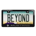 Ford Mustang 3d In Dark Gray On Real Carbon Fiber Abs Plastic License Plate Frame