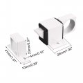 Uxcell Door Bolt Latch Aluminum Alloy Security Automatic Window Gate Spring Bounce Lock White