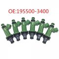 Set 6pc Fuel Injectors 16611aa340 Fits 2001-2004 For Subaru Outback 195500-3400