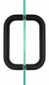 Rockwell Security Tubular Back To Door Pull 6 Inch Antique Black Finish For Commercial And Residential Heavy Glass Frameless