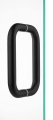 Rockwell Security Tubular Back To Door Pull 6 Inch Antique Black Finish For Commercial And Residential Heavy Glass Frameless