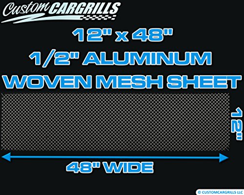 Ccg 12 X48 Aluminum 0 50 Woven Wire Grill Mesh Sheet Silver