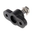 Battery Cable With Stainless Steel Conductor And Plastic Black 90 Degrees Angle Negative Polarity Threaded Terminal 