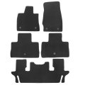 Floor Mats Carpet For Lincoln Aviator 2020 2025 5 Piece Set Black Velour And Plastic Interior Front Second Row Rear Direct 