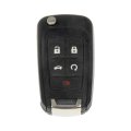 Keyless Remote Case Repair For Chevy Camaro 2010 2011 2012 2013 2014 2015 5 Buttons Black Plastic Rubber Metal 13504199