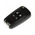 Keyless Remote Case Repair For Chevy Camaro 2010 2011 2012 2013 2014 2015 5 Buttons Black Plastic Rubber Metal 13504199 